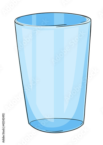 Glass on white