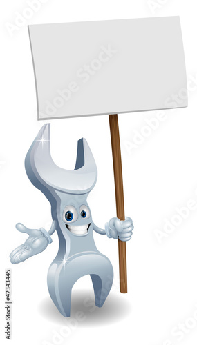 Wrench holding billboard