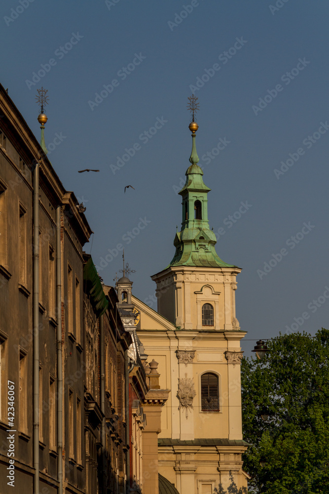 Obraz premium Old Church of Sts. Florian in Krakow. Poland