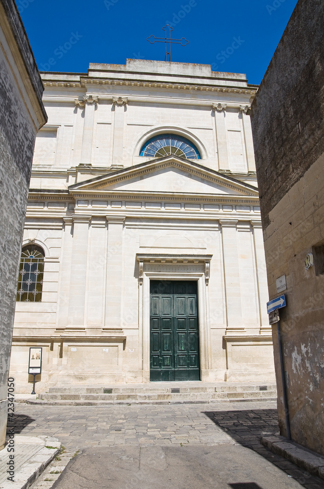 Mother Church of Castrignano de' Greci. Puglia. Italy.