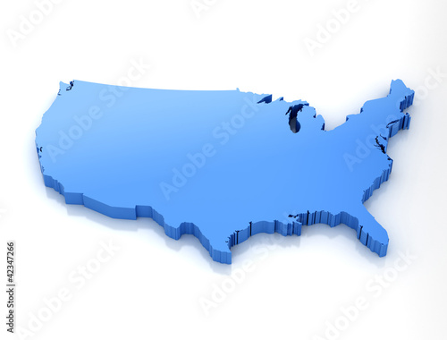 Map of united states of ameria photo