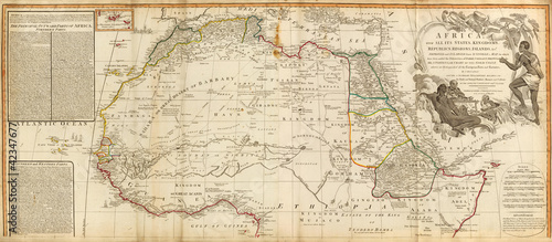 Old map of North Africa