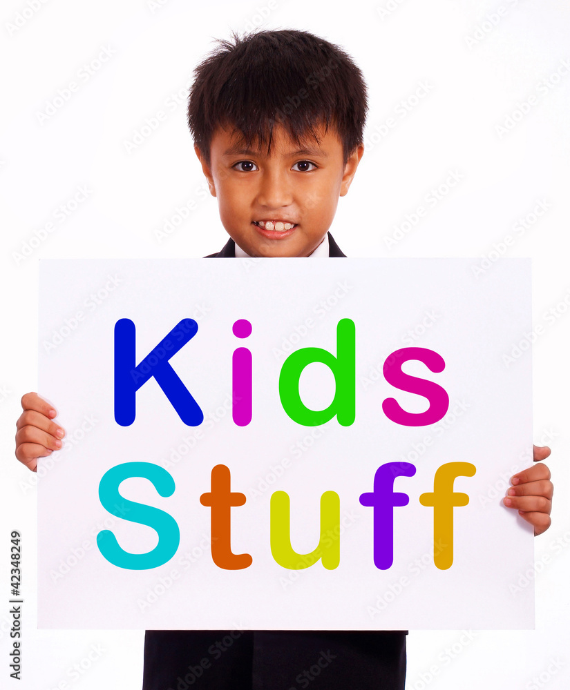 Kids Stuff Sign Shows Childrens Play Things Kids Stuff Sign Shows Childrens Play Things