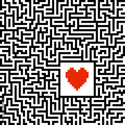 Labyrinth mit Herz