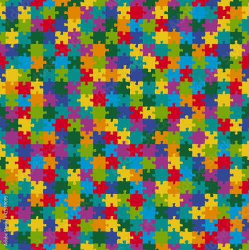 Puzzle Muster Hintergrund BUNT - endlos