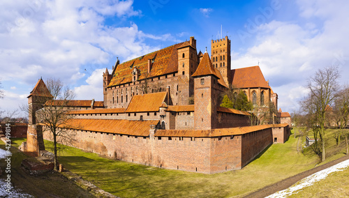 medieval castle in malbork, poland