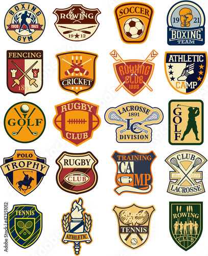 Classic sports vector badges