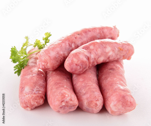 isolated sausage