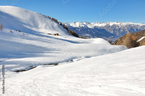 mountain landscape in winter