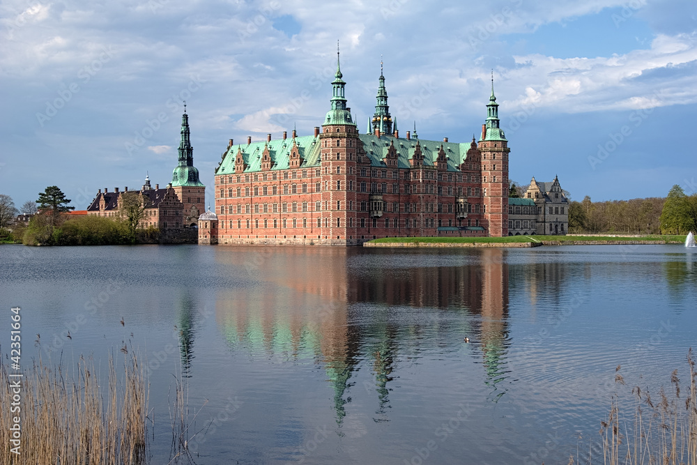 Frederiksborg palace in Hillerod, Denmark