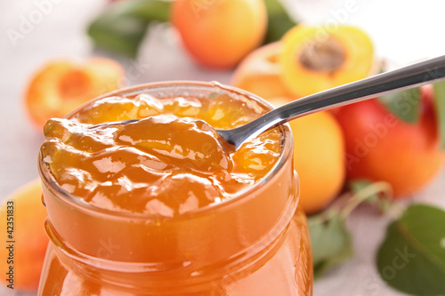 Fotografie gourmet apricot jam