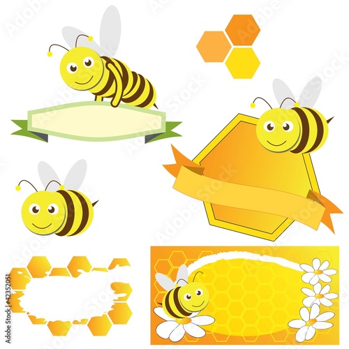 Set of Honey Concept