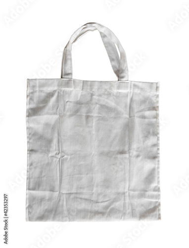 White cotton bag