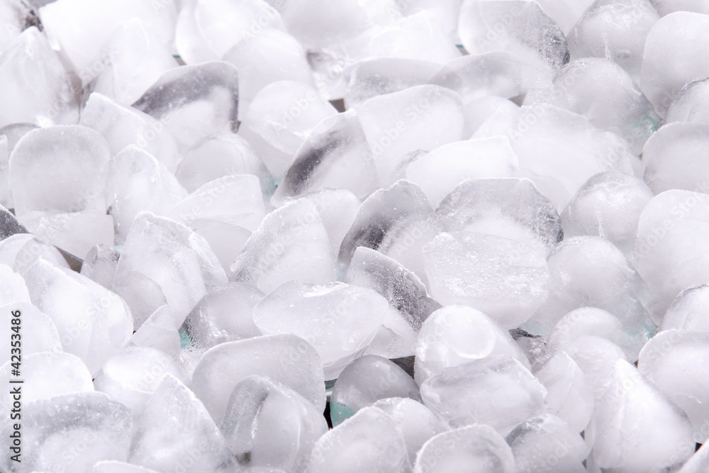Fototapeta premium It is a lot of ice cubes