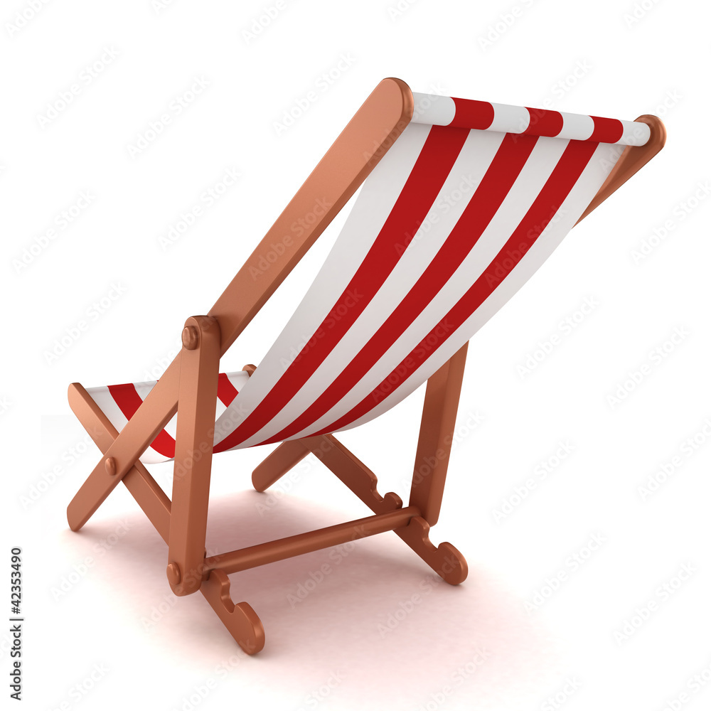 3d render of a beach chair