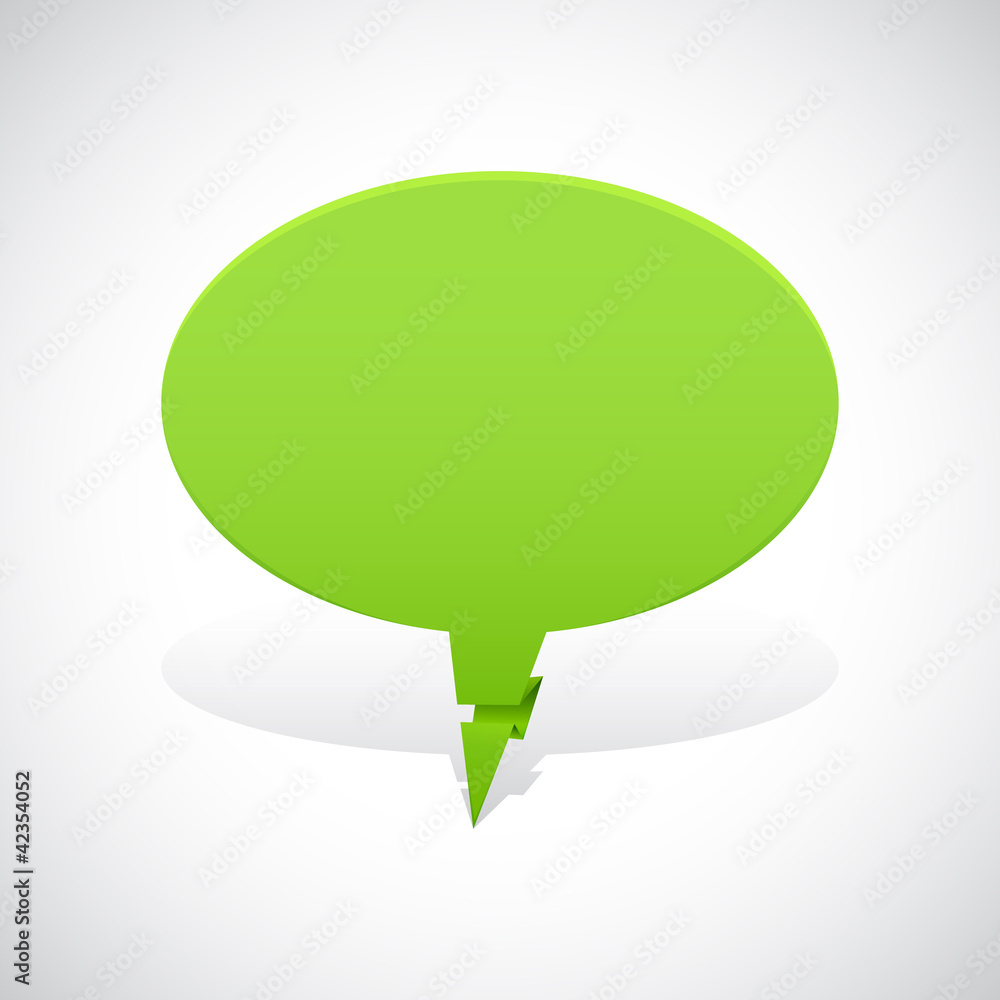 glossy abstract green origami speech bubble glossy abstract green origami speech bubble