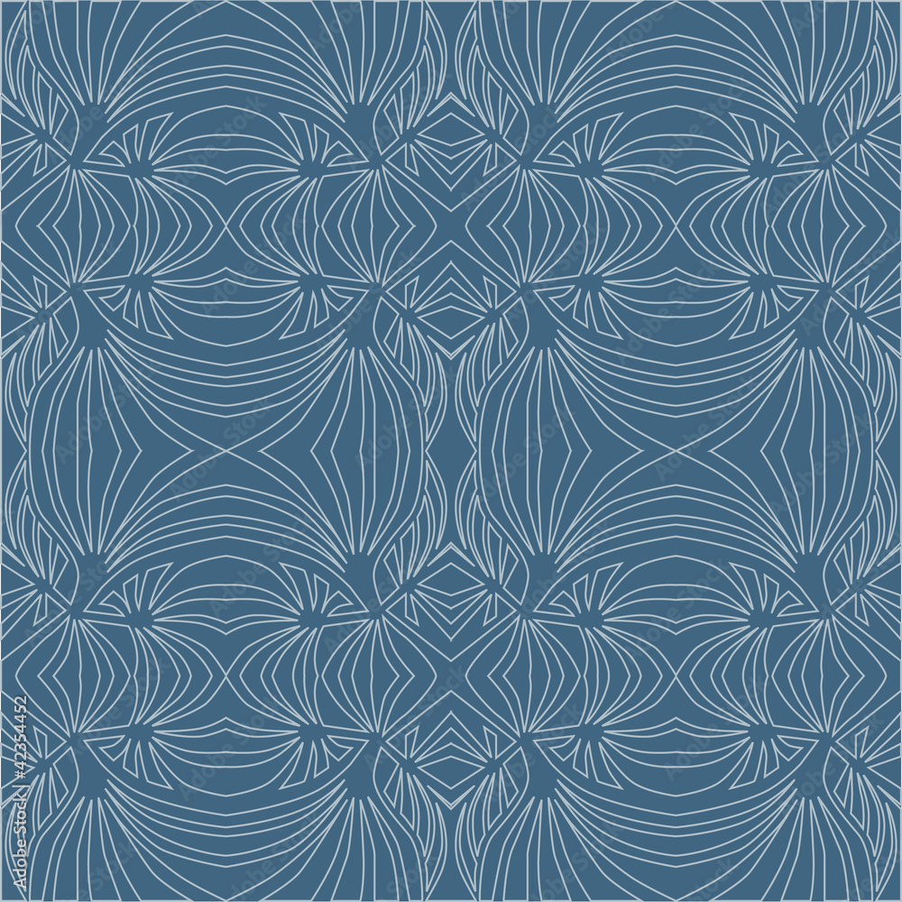 seamless pattern background from plant motifs in retro style