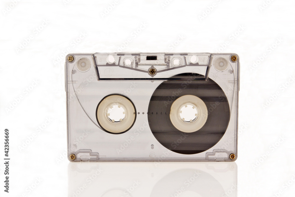 Audio cassette isolated on white background Audio cassette isolated on white background