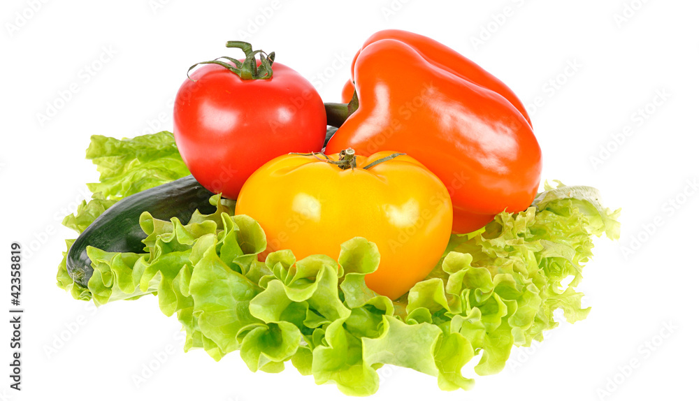 Fresh vegetable isolated on white background Fresh vegetable isolated on white background
