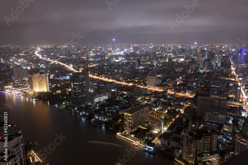 Bangkok city at twilight © anekoho