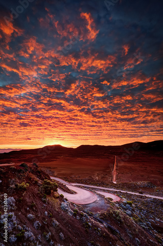 Aube sur la Plaine des Sables - La Réunion photo