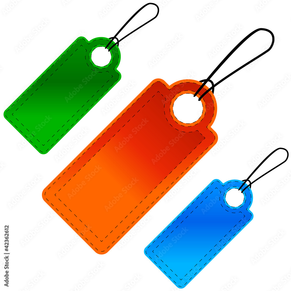 Three price lists in vector Three price lists in vector
