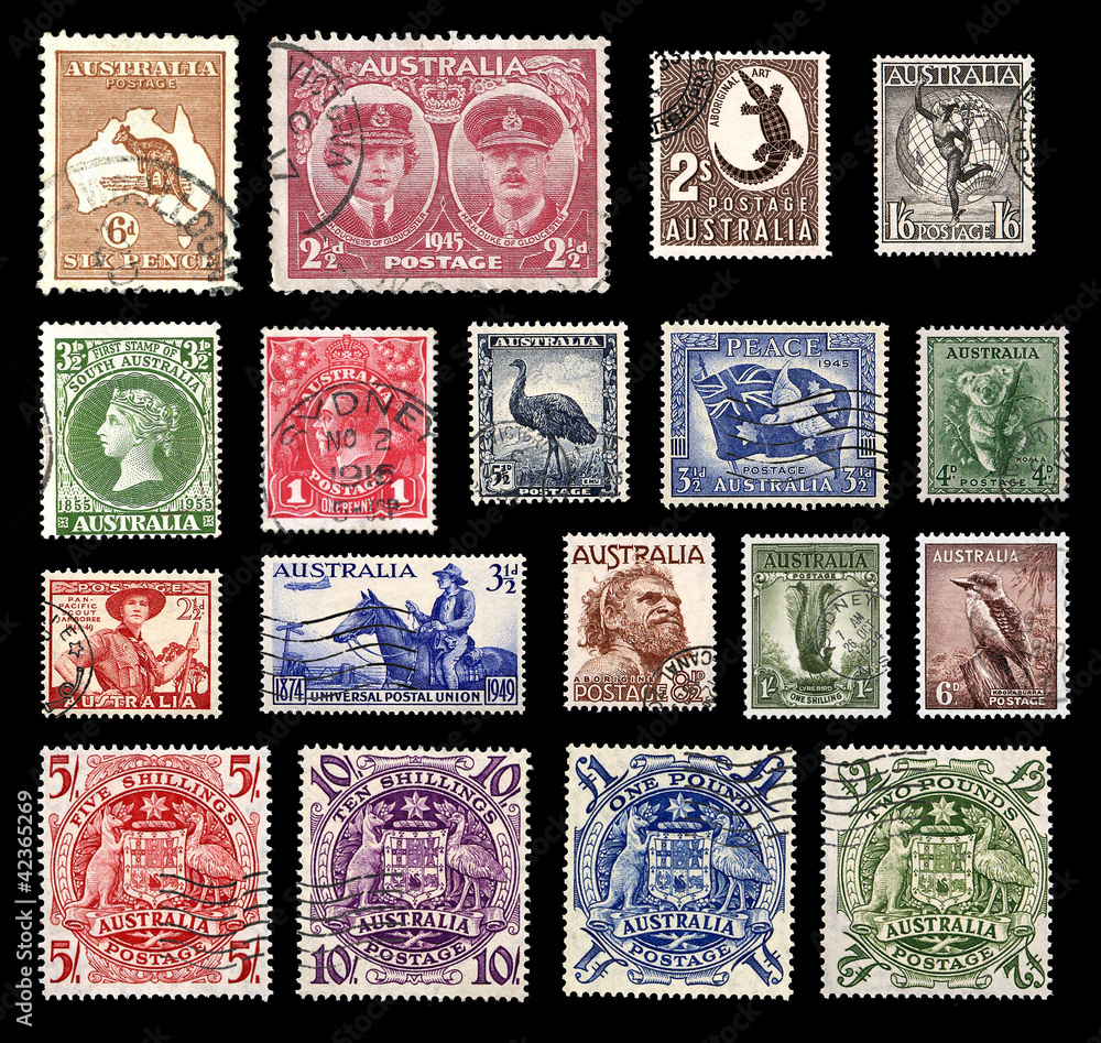 Briefmarken aus Australien Briefmarken aus Australien