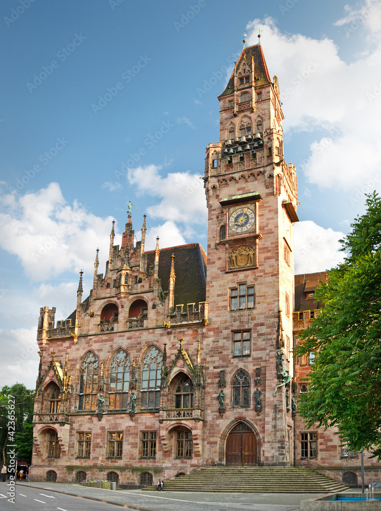 Rathaus Saarbrücken StockFoto Adobe Stock