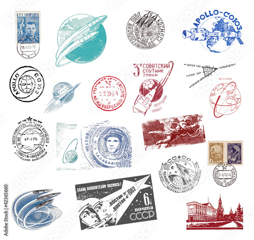 Briefmarken und Poststempel aus der ehemaligen Sowjetunion