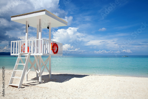 Beach guard tower in Boracay