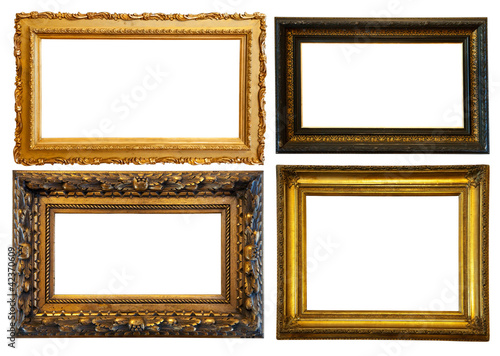 horizontally gilded frame