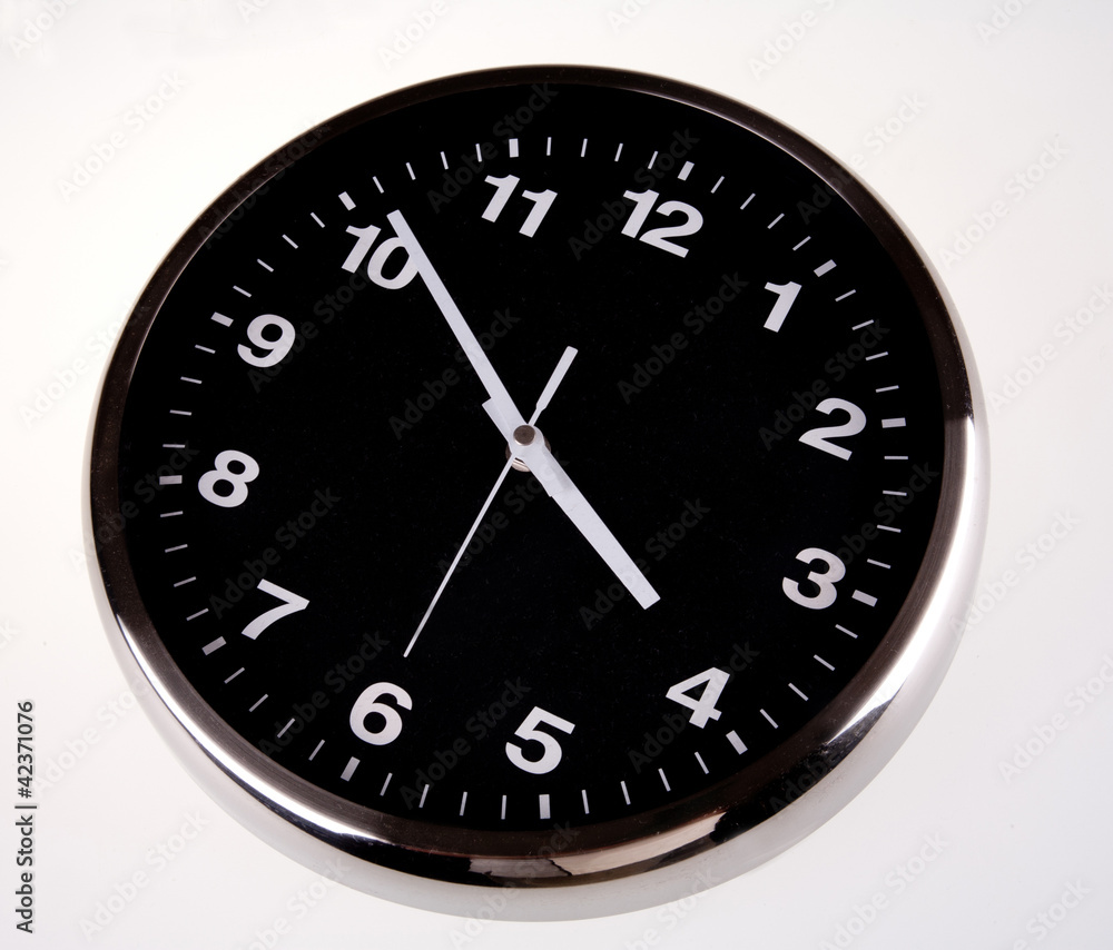 Modern black clock Modern black clock