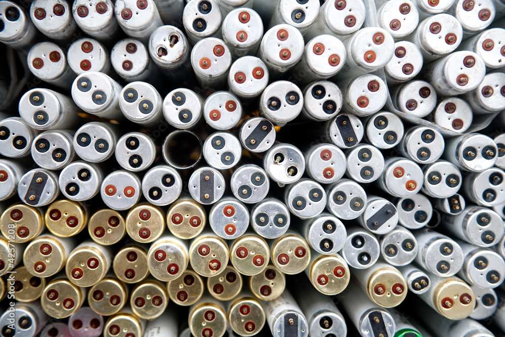 Fluorescent tubes Resource recycling