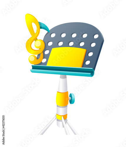 Vector icon music stand
