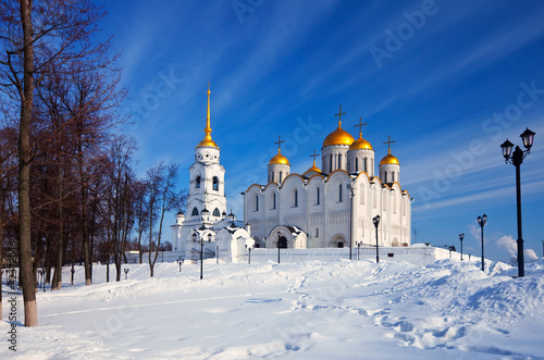 Uspenskiy cathedral  at Vladimir in winter photo