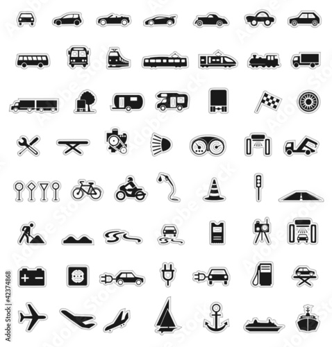 Iconset Traffic - 3d stickers