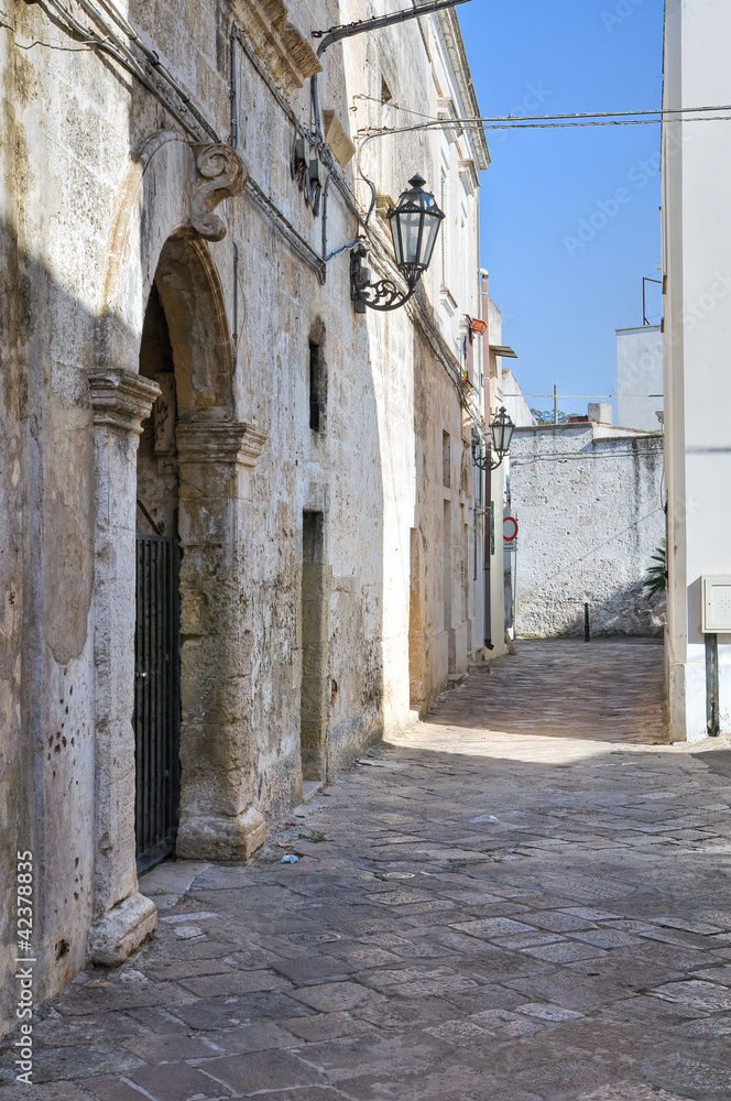 Alleyway. Corigliano d'Otranto. Puglia. Italy.