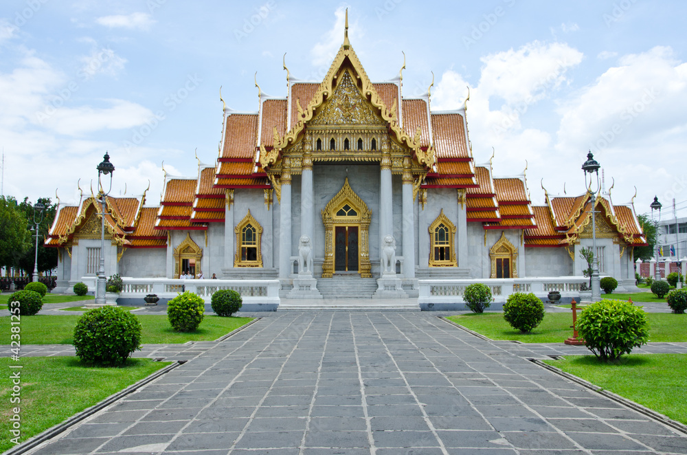 The Marble Temple in Thailand