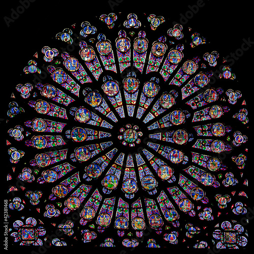 Rose window of Notre Dame Cathedral