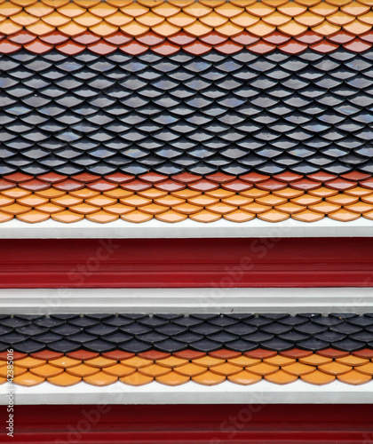 Colorful roof tiles