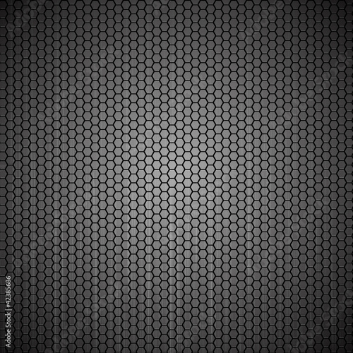 Metallic background with hexagon grid texture - eps8