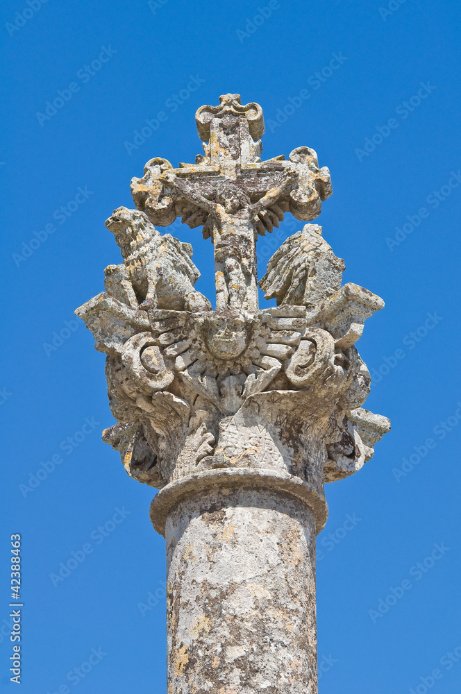 Column of Osanna. Sternatia. Puglia. Italy.
