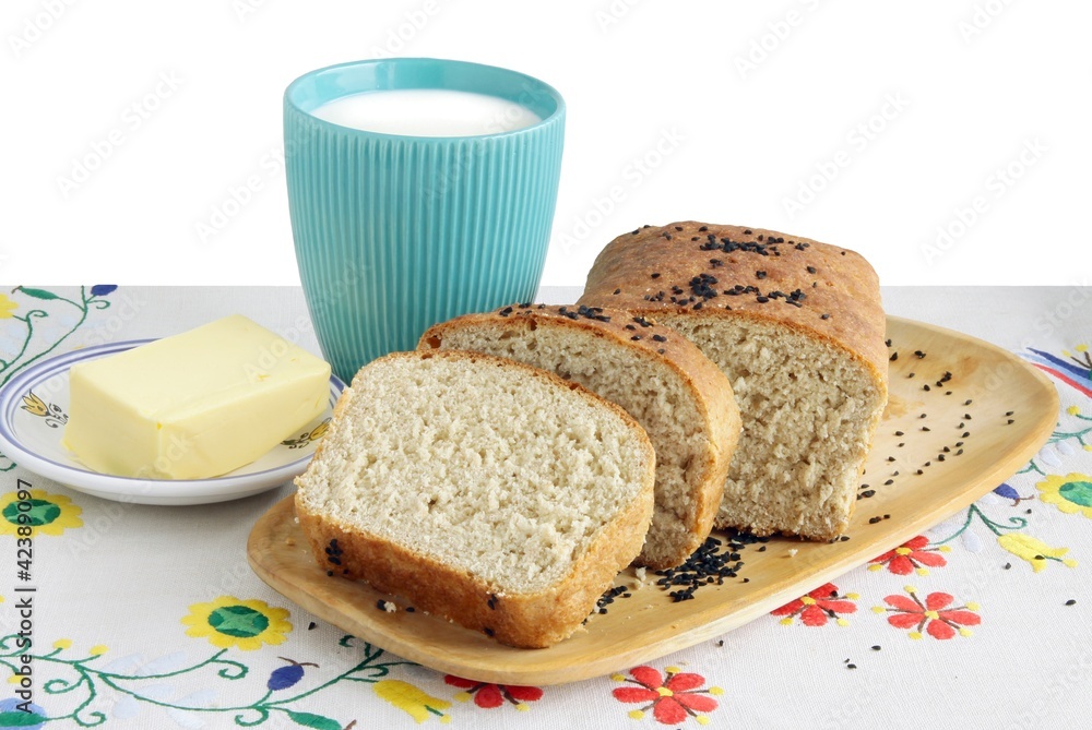 bread,butter and milk bread,butter and milk