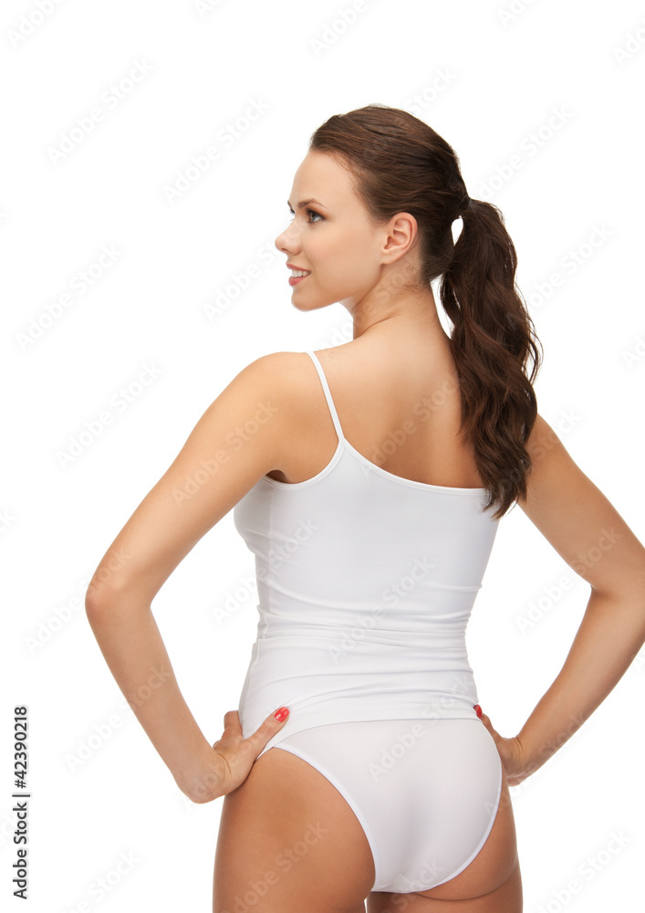 beautiful woman in cotton undrewear beautiful woman in cotton undrewear
