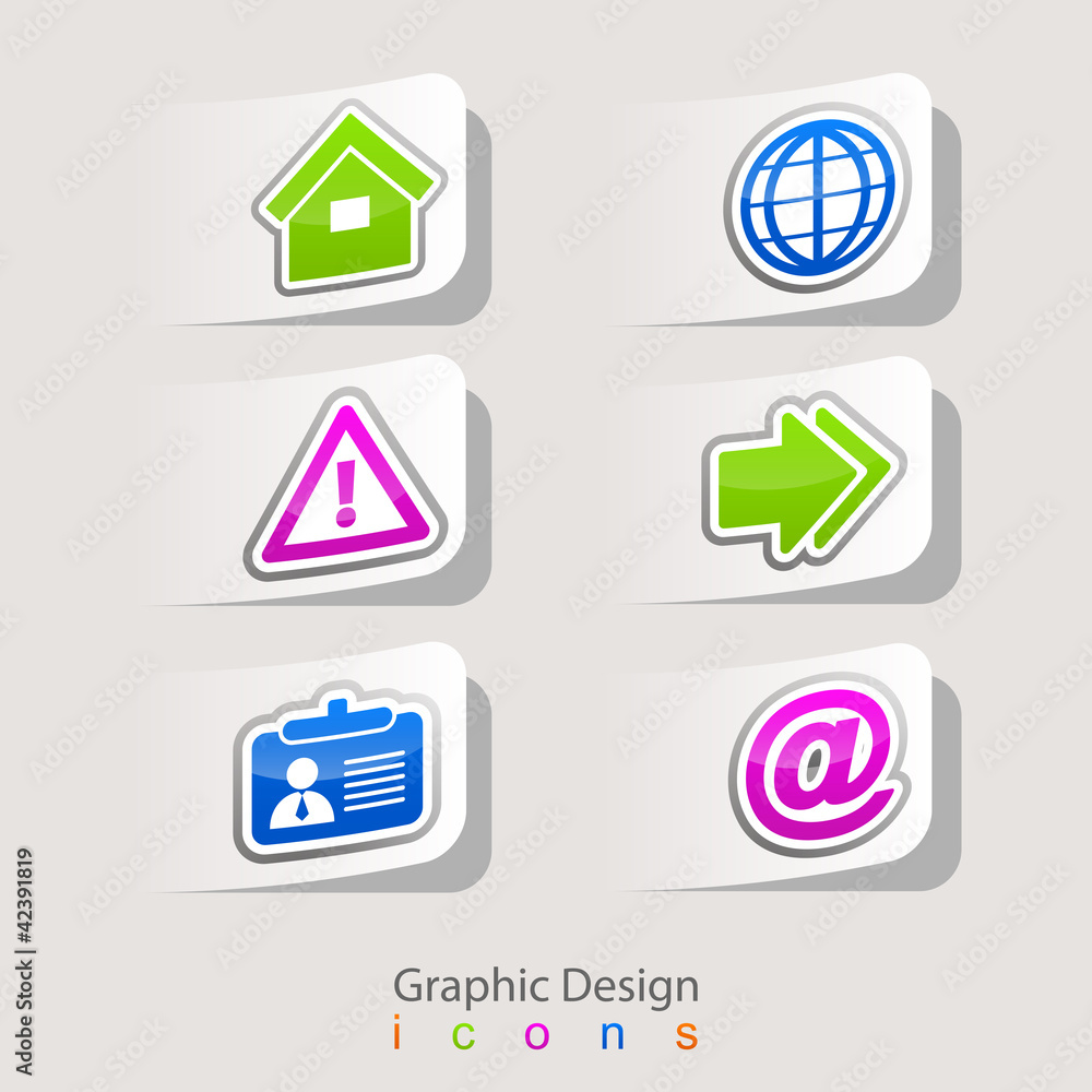 graphic design set of business icons. graphic design set of business icons.