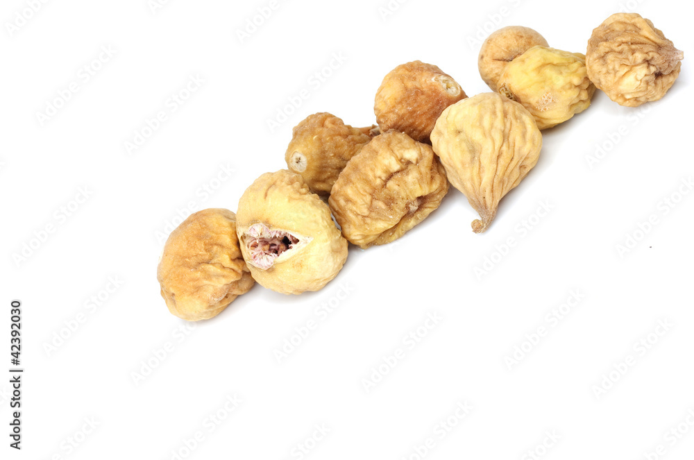 Dried figs isolated on white background Dried figs isolated on white background