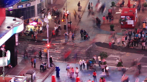 Wallpaper Mural Crosswalk at evening. Time lapse and loopable. New York Torontodigital.ca