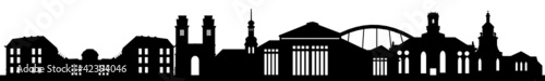 Skyline Saarbrücken mit Wahrzeichen