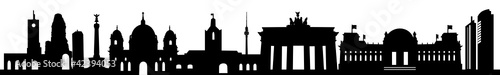 Berlin Skyline mit Wahrzeichen
