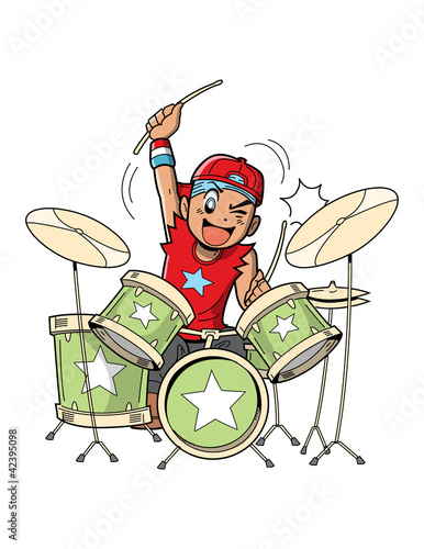 Anime Manga Drummer